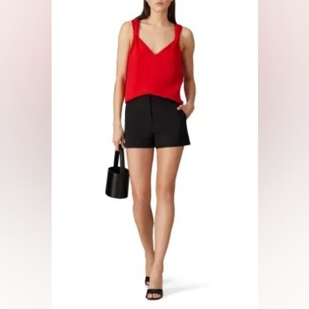 NWT Amanda Uprichard Astra Tank Red V Neckline Size M Top